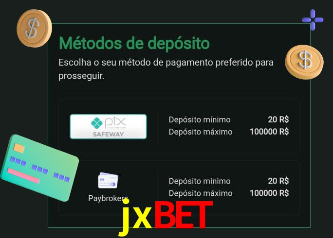 O cassino jxbet oferece uma grande variedade de métodos de pagamento